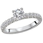 LaVie Diamond Semi-Mount Engagement Ring 116137-RDS