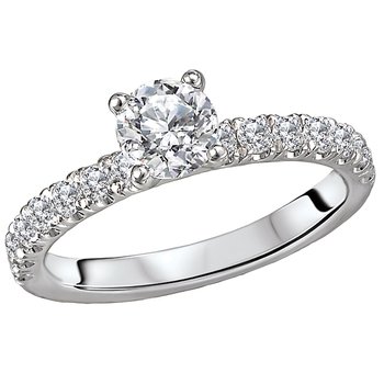 Diamond Semi-Mount Engagement Ring 116137-RDS