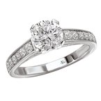 LaVie Peg Head Semi-Mount Diamond Ring 115144-100A