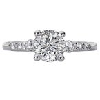 LaVie Peg Head Semi-Mount Diamond Ring 115438-RD100