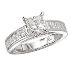 LaVie Peg Head Semi-Mount Diamond Ring 115105-S