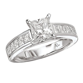 Peg Head Semi-Mount Diamond Ring 115105-S