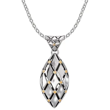 .25 ctw 14K Diamond Palmetto Pendant with crescent 30-03634