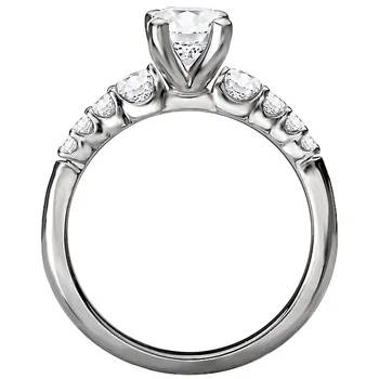 Classic Diamond Semi-Mount Engagement Ring 160116-OV100
