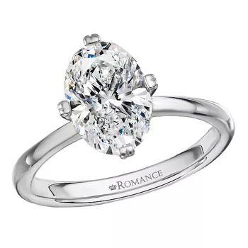 Diamond and Sapphire Gallery Semi-Mount Engagement Ring 160363-OV200SPH