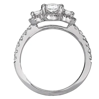 Halo Semi-Mount Diamond Ring 119147-OV100K