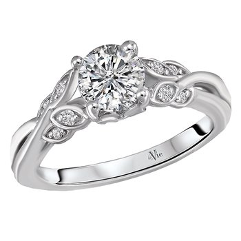 14KW LV LEAF SHK SEMI-MT      D.08CTW, FIT 5.8MM RD,115155-W 115155-075