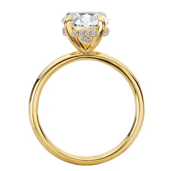 Diamond Hidden Halo Engagement Ring 160151-OV300Y