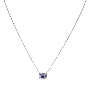 Tanzanite and Diamond Necklace 252006-DSW