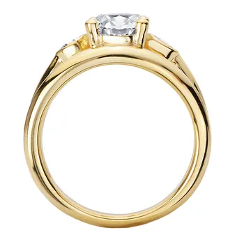 3 Row Shank Semi-Mount Diamond Ring 160280-OV200Y