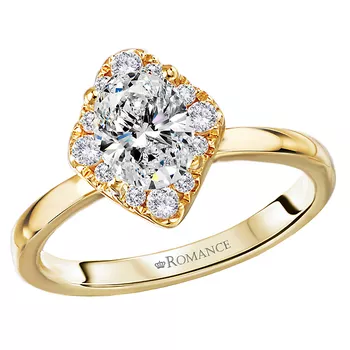 Semi-Mount Diamond Engagement Ring 160181-OV100Y