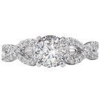 LaVie Split Shank Semi-Mount Diamond Ring 115407-100