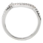 LaVie Curved Wedding Band 115142-W