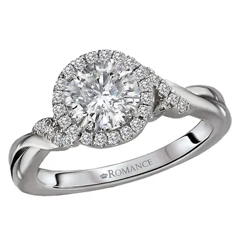 *** Lab Grown Diamond *** Diamond Semi-Mount Engagement Ring 160168-RD100LG