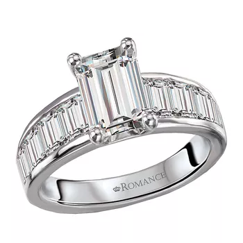 Lab Grown Baguette Diamond Engagement Ring 160299-EM200LG