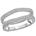 LaVie Diamond Wrap Wedding Band with Guard 113939-WRAP