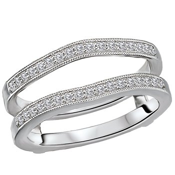 Diamond Wrap Wedding Band with Guard 113939-WRAP