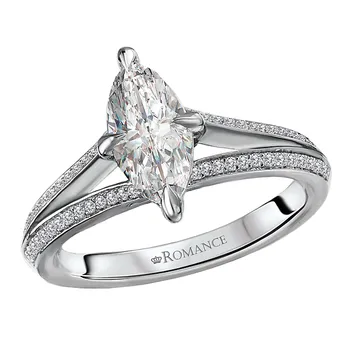 Semi-Mount Diamond Engagement Ring 160189-MQ100