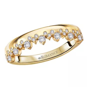 Diamond Veiled Halo Wedding Band 160353-WY