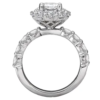 Halo Semi-Mount Diamond Ring 119150-RD100K