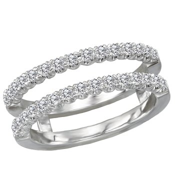 Matching Wedding Band with Guard 113910-WRAP