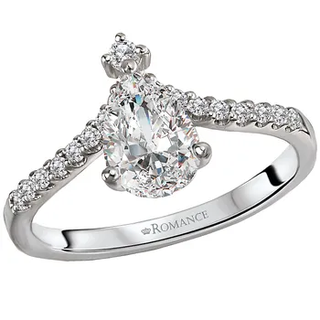 *** Lab Grown Diamond *** Diamond Semi-Mount Engagement Ring 160070-PS100LG