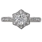 LaVie Halo Semi-Mount Diamond Ring 115469-RD075