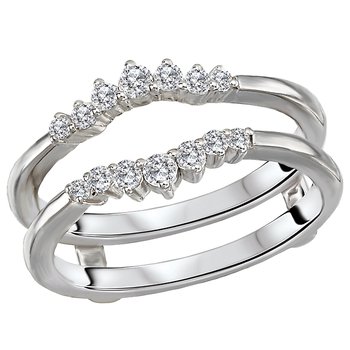 Diamond Wrap Ring with Guard 113922-WRAP