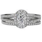 LaVie Split Shank Semi-Mount Diamond Ring 115327-100