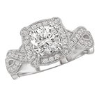 LaVie Halo Semi-Mount Diamond Ring 115001-100