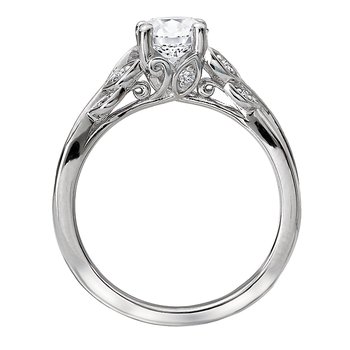 14KW LV LEAF SHK SEMI-MT      D.08CTW, FIT 5.8MM RD,115155-W 115155-075