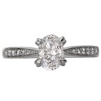LaVie Classic Semi-Mount Diamond Ring 115466-OV075