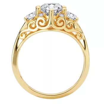 Split Shank Semi-Mount Diamond Engagement Ring 160341-OV150Y