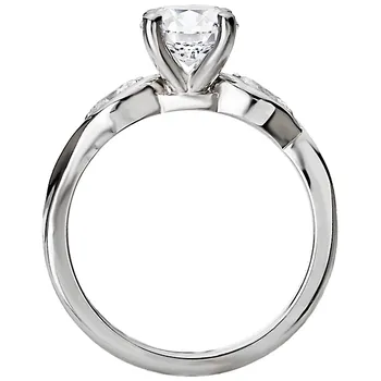 *** Lab Grown Diamond *** Diamond Semi-Mount Engagement Ring 160138-RD100LG