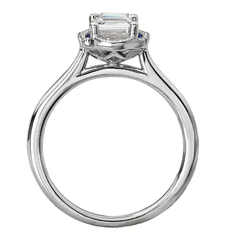 Semi-Mount Halo Diamond Engagement Ring 160218-EM100SPH