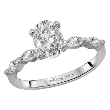 *** Lab Grown Diamond *** Classic Semi-Mount Diamond Ring 160050-OV100LG