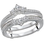 LaVie Diamond Wrap Wedding Band w/Guard 113933-WRAP
