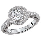 LaVie Halo Semi-Mount Diamond Ring 115340-100