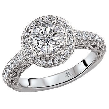 Halo Semi-Mount Diamond Ring 115340-100