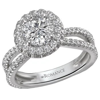 Halo Semi-Mount Diamond Ring 119154-RD100K