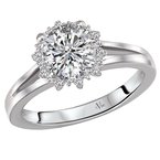 LaVie Halo Semi-Mount Diamond Ring 115404-RD100