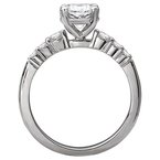 LaVie Peg Head Semi-Mount Diamond Ring 115438-RD100