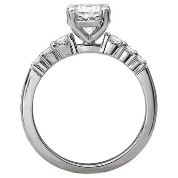 Peg Head Semi-Mount Diamond Ring 115438-RD100