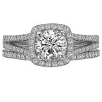LaVie Split Shank Semi-Mount Diamond Ring 115295-100