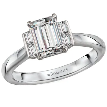 Diamond Semi-Mount Engagement Ring 160142-EM100