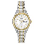 Citizen LAD ECO WR100 SST BRAC WHTE EW3144-51A