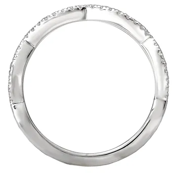*** Lab Grown Diamond *** Scalloped Matching Band 119238-WKLG