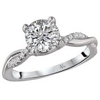 LaVie Peg Head Semi-Mount Diamond Ring 115410-100