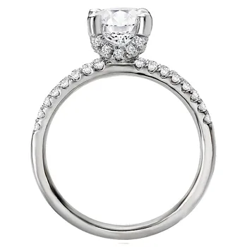 Split Shank Semi-Mount Diamond Ring 160104-RD100