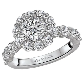 Halo Semi-Mount Diamond Ring 119150-RD100K
